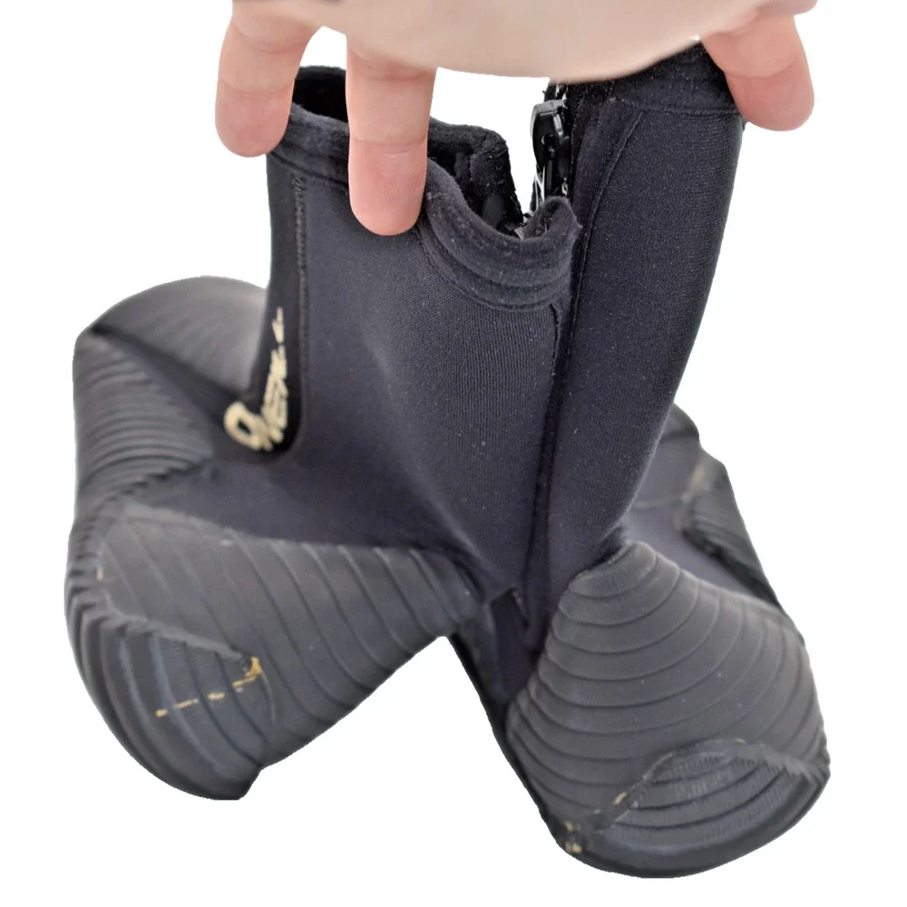 O'NEILL Wetsuit Boots Water Shoes Scuba Divers Diving Round Toe Black Mens Sz 5